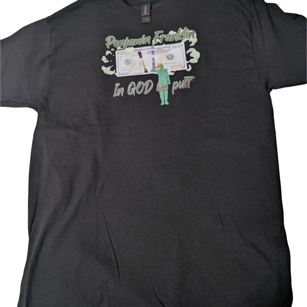 Gildan Black Graphic Tee with Dollar Design
